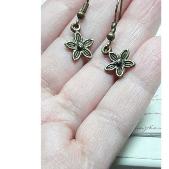 NEW Earrings Petite earrings Mother of pearl shell dangle earrings bro 200#fs-gs - Picture 5 of 5